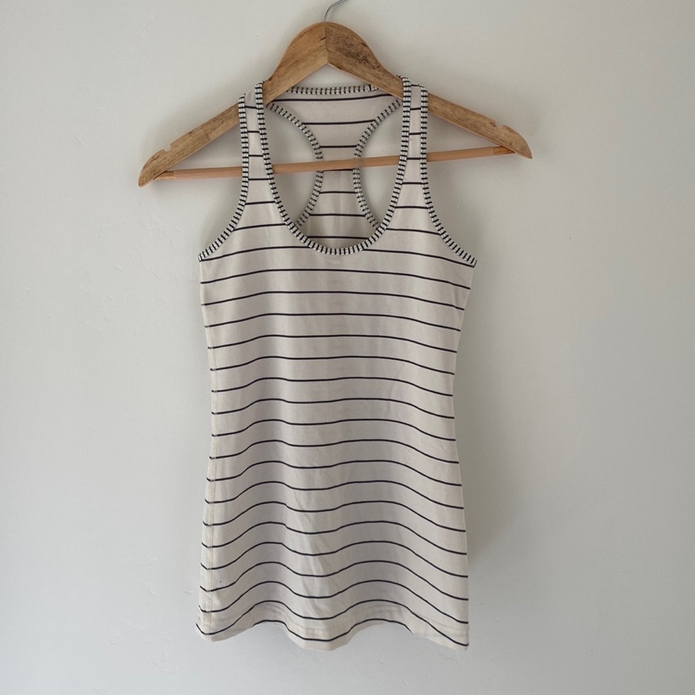 Lululemon Cool Racerback Striped Tank